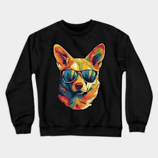 Colorful corgi Crewneck Sweatshirt